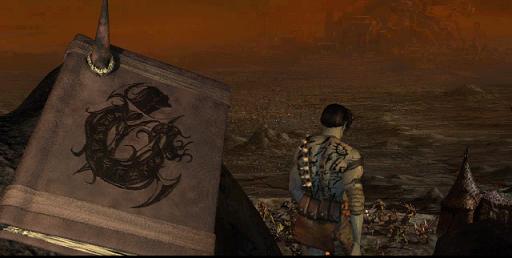 A screenshot from a cut-scene in the game. 